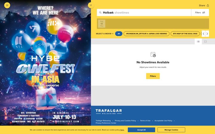 Screenshot of hybecinefest.com