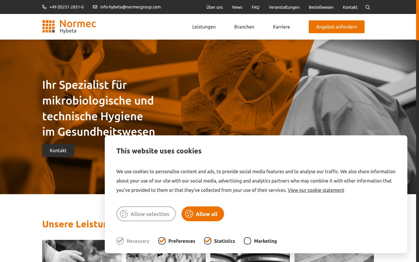 Screenshot tal-banner tal-kunsens muri qabel kwalunkwe interazzjoni