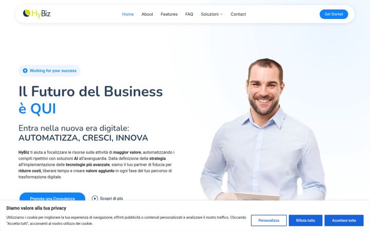 Screenshot of hybiz.eu