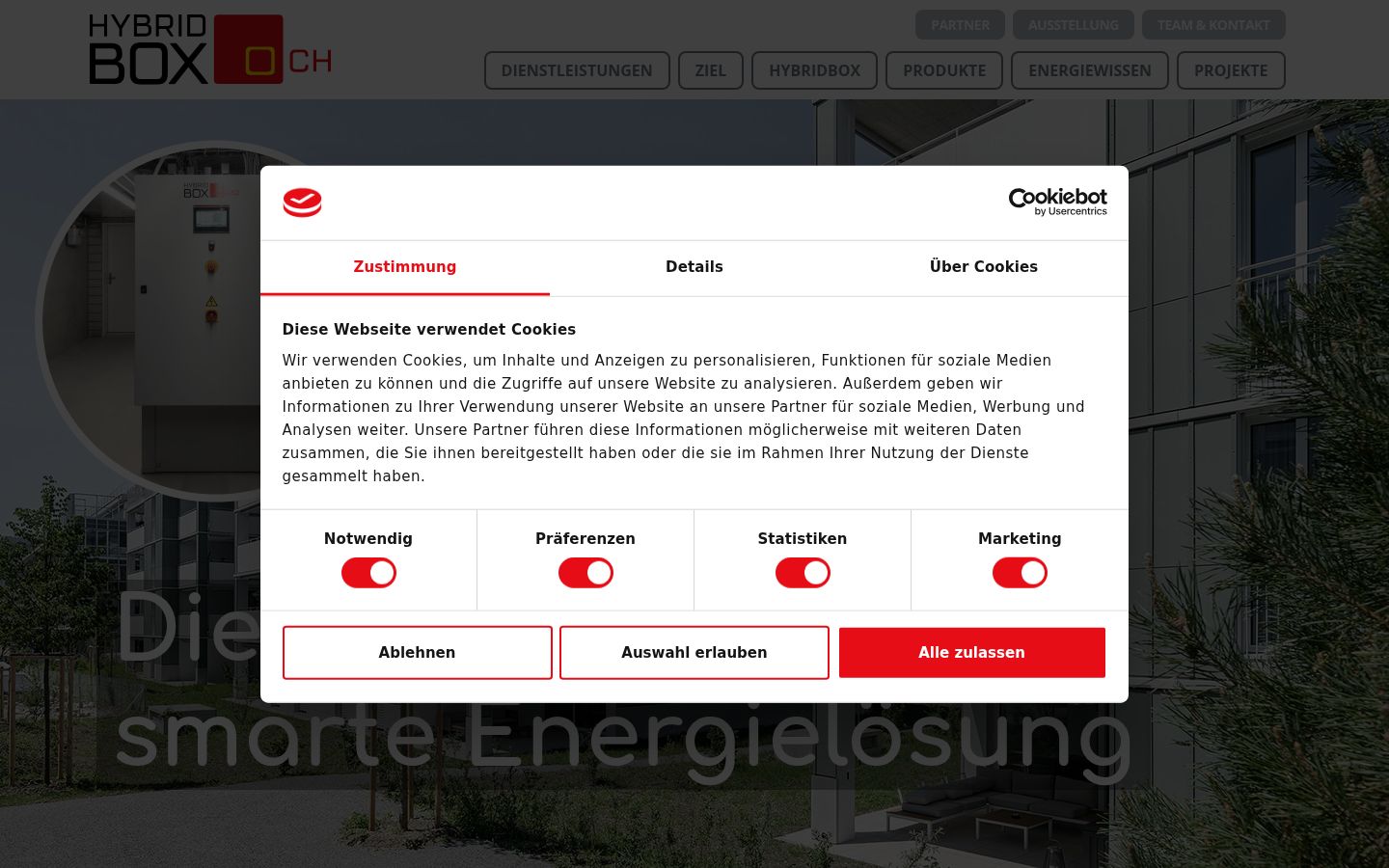 Snimka zaslona bannera za privolu prikazanog prije bilo kakve interakcije