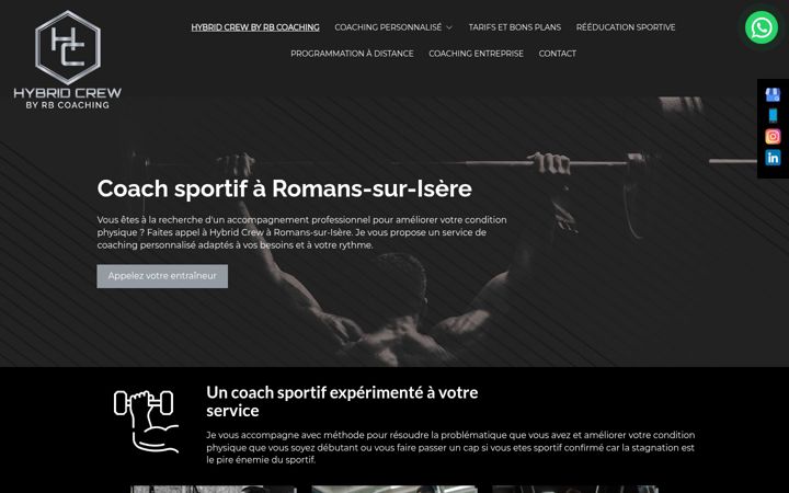Screenshot of hybridcrew.fr