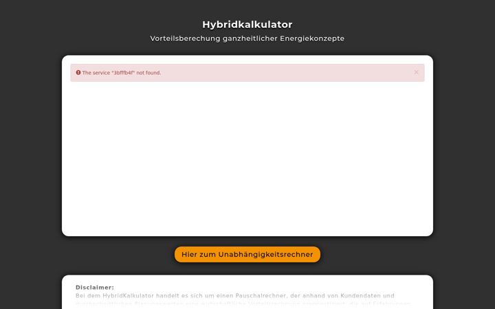 Snímek obrazovky hybridkalkulator.de