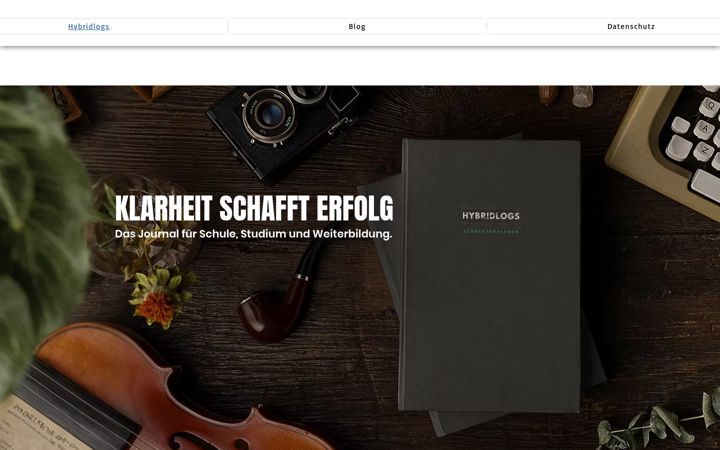 Screenshot of hybridlogjournals.de