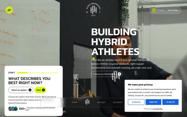 Screenshot of hybridperformance.nl