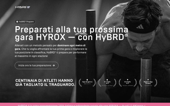 Screenshot of hybridprogram.it