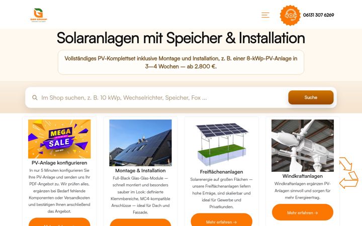 Screenshot of hybridsolaranlagen.de