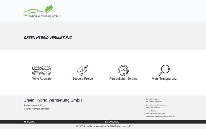 Screenshot ta' hybridvermietung.de