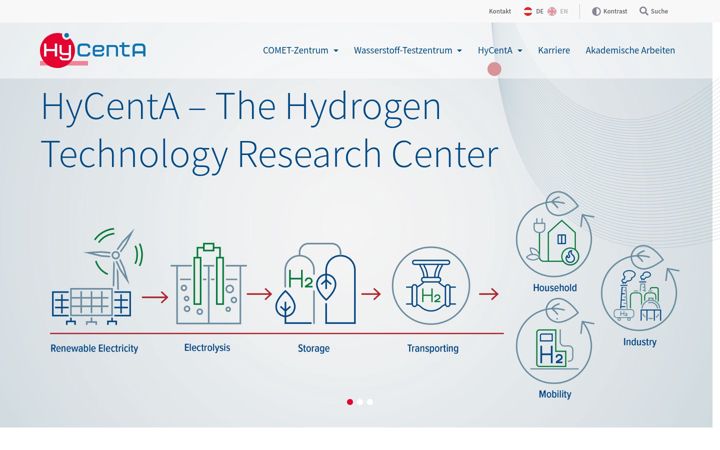 Screenshot of hycenta.at