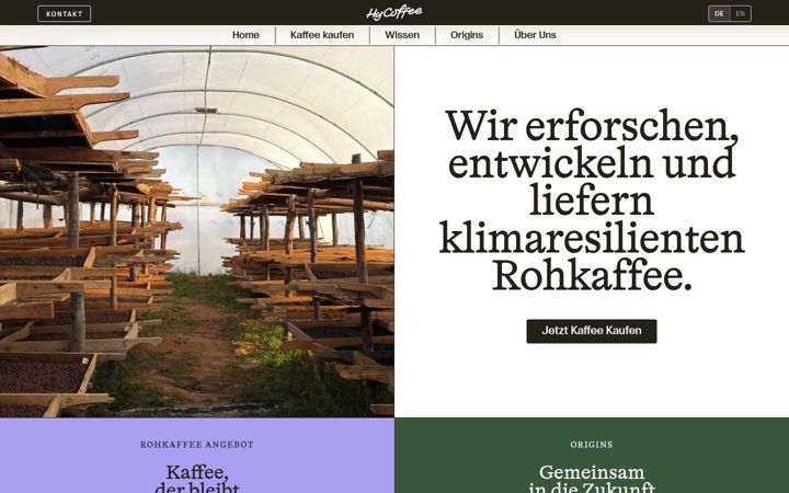 Screenshot of hycoffee.de