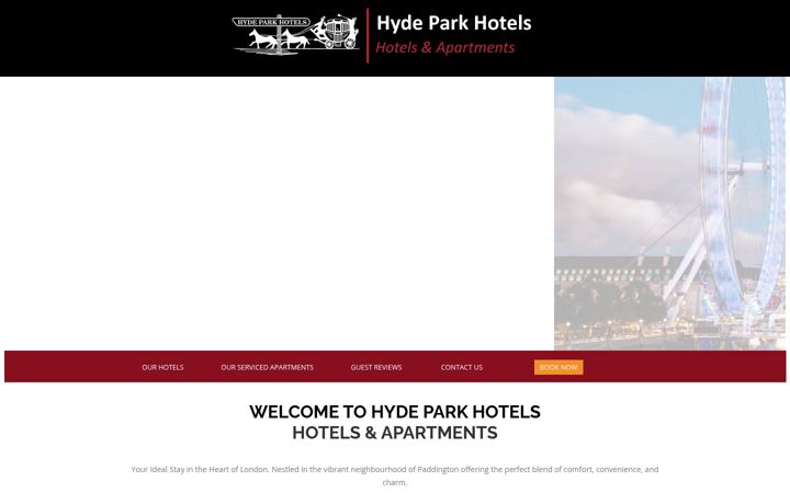 Screenshot of hydeparkhotels.com