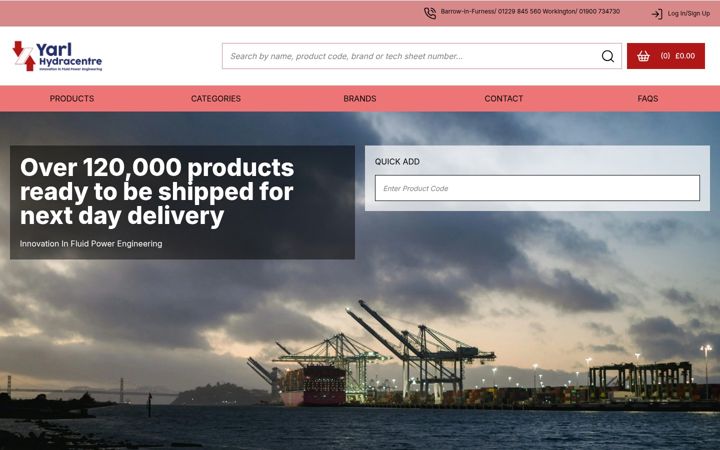 Screenshot of hydracentre.com