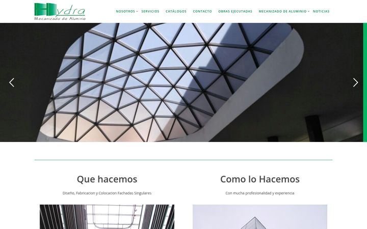 Screenshot of hydracf.com