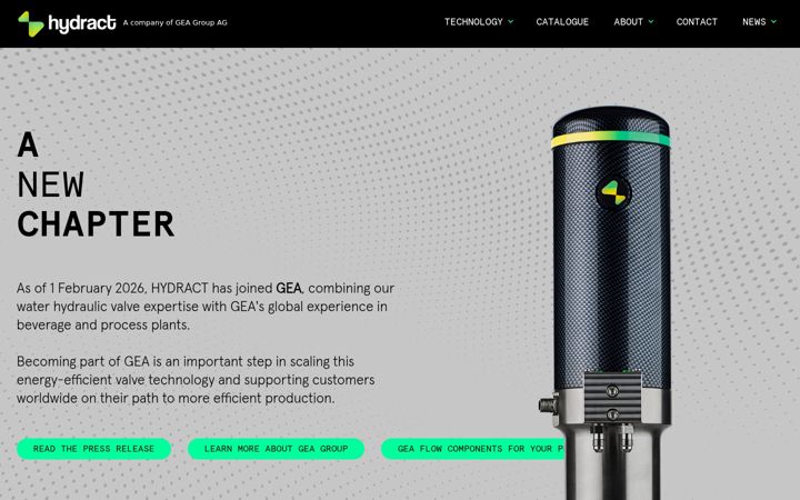 Screenshot of hydract.com