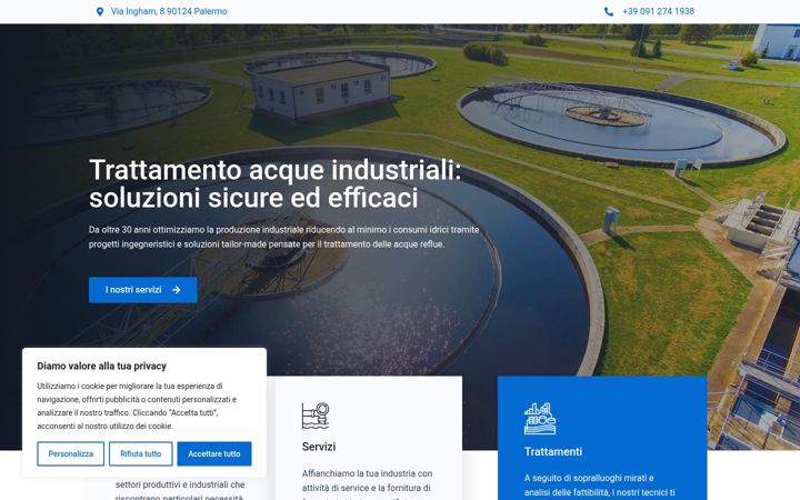 Screenshot of hydraengineering.it