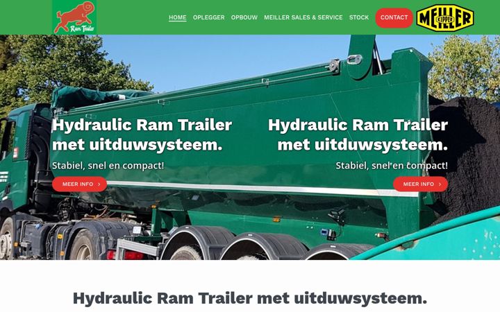 Screenshot of hydraulicramtrailer.be