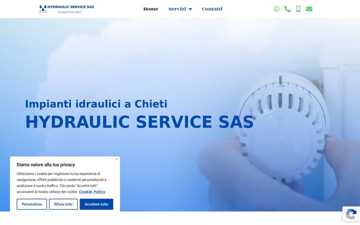 Screenshot of hydraulicservicesas.it