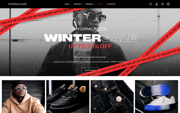 Screenshot von hydraulicsstores.co.za