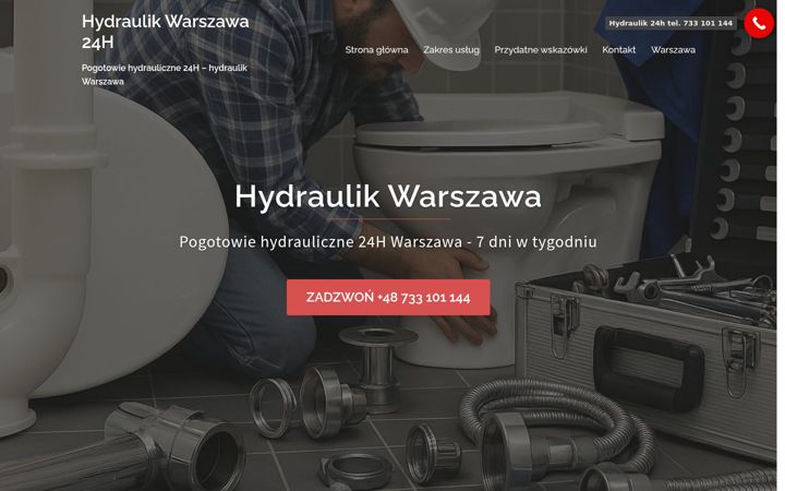 Screenshot of hydraulik-elektryk.waw.pl