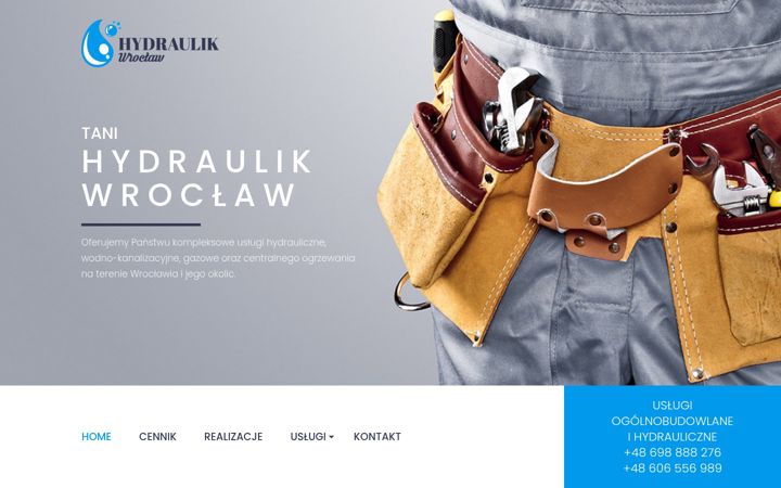 Screenshot of hydraulika-wroclaw.com.pl