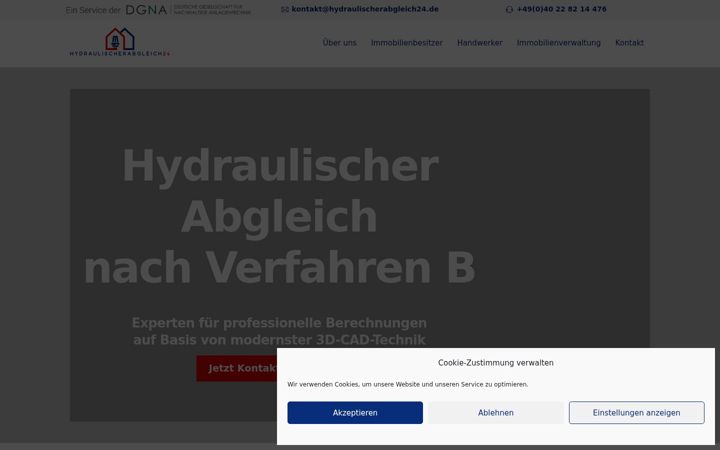Screenshot of hydraulischerabgleich24.de