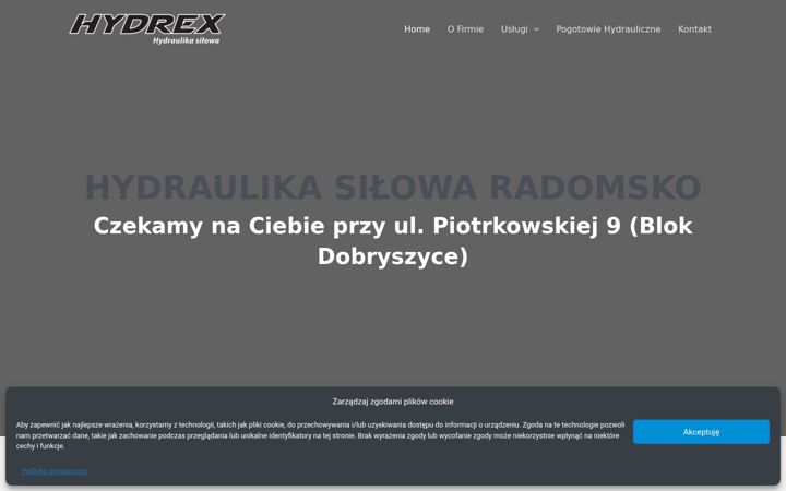 Screenshot of hydrexradomsko.pl