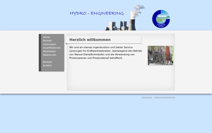 Screenshot of hydro-engineering.de