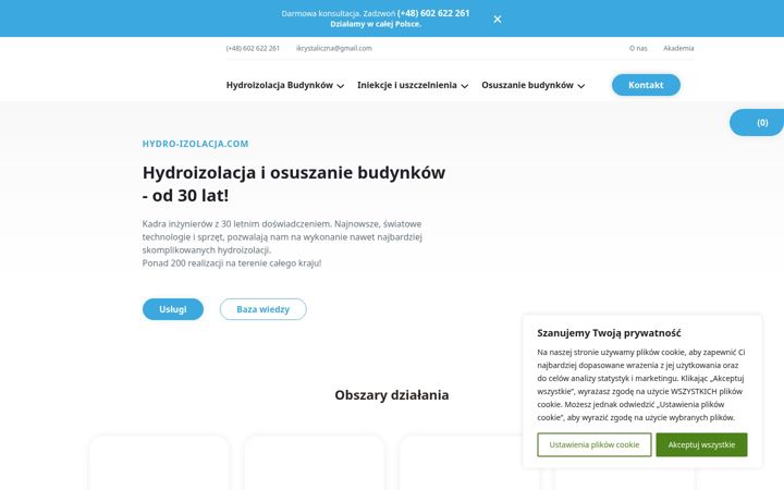 Screenshot of hydro-izolacja.com