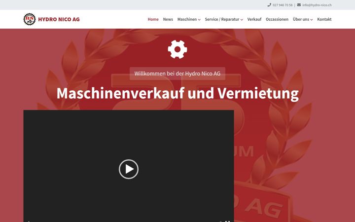 Screenshot of hydro-nico.ch