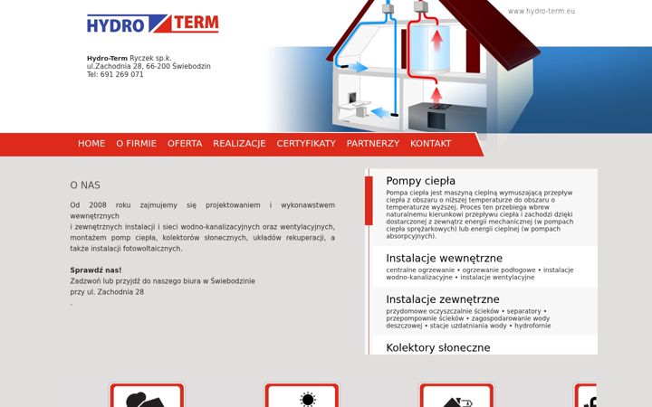 Screenshot of hydro-term.eu
