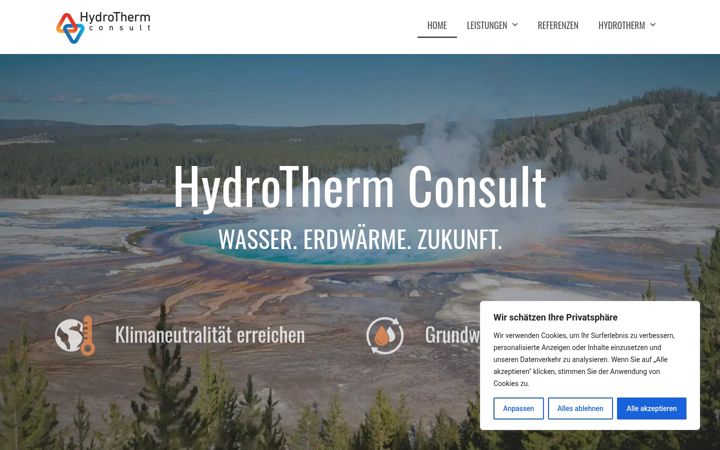 Screenshot of hydro-therm.de