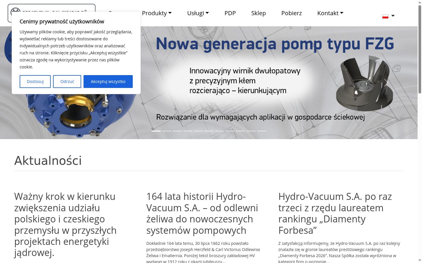 Captura de ecrã do banner de consentimento apresentado antes de qualquer interação