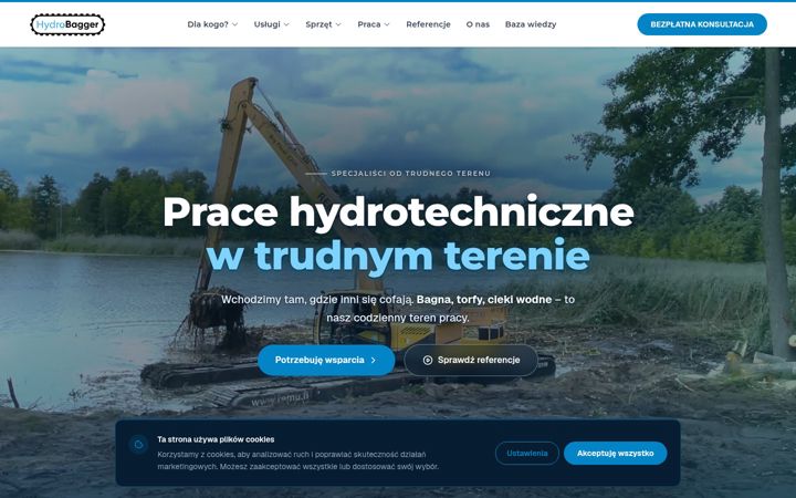 Screenshot of hydrobagger.pl