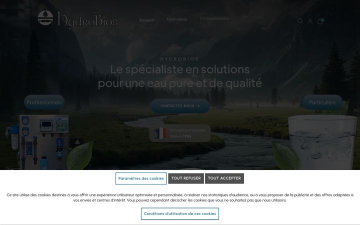 Screenshot of hydrobios.com