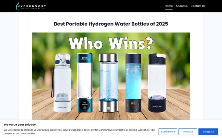 Screenshot of hydroboostbottle.com
