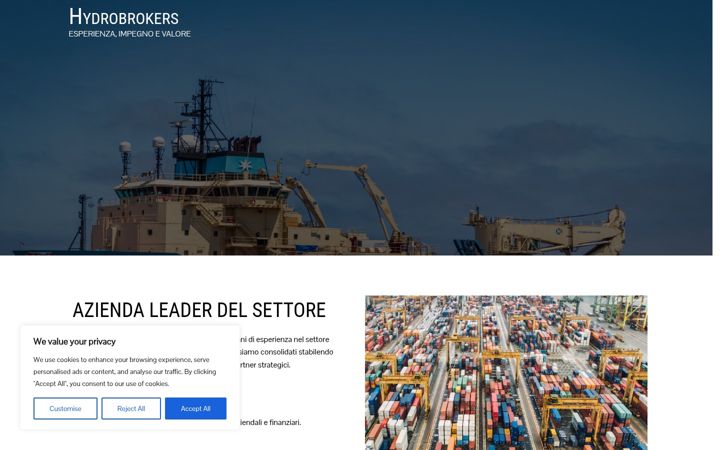 Screenshot of hydrobrokers.com
