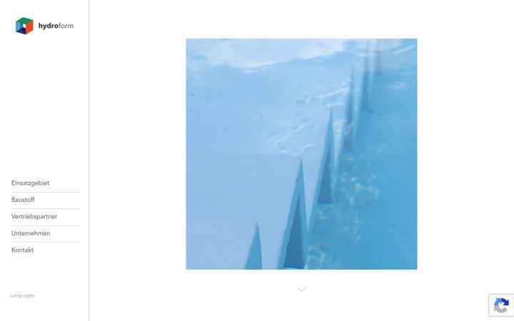 Screenshot of hydroform.ch