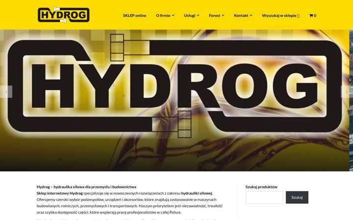 Snímek obrazovky hydrog.pl