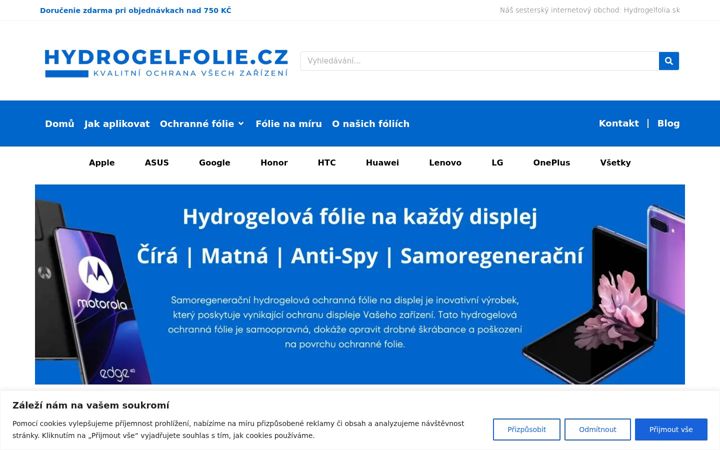 Screenshot of hydrogelfolie.cz
