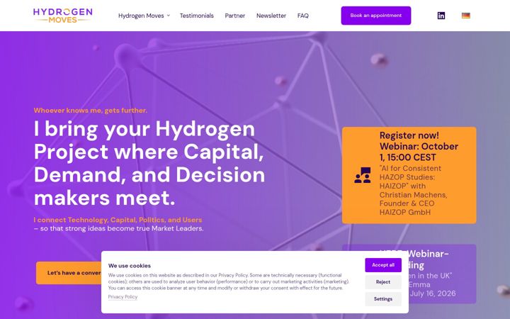 Screenshot of hydrogen-moves.de