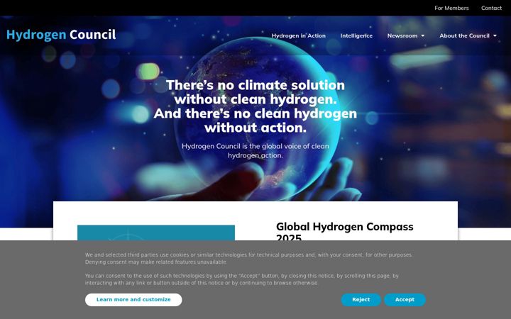 Screenshot of hydrogencouncil.com