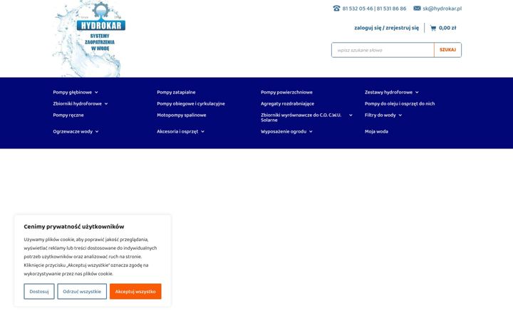 Screenshot of hydrokar.sklep.pl