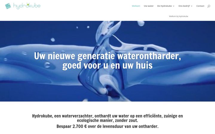 Screenshot of hydrokube.nl