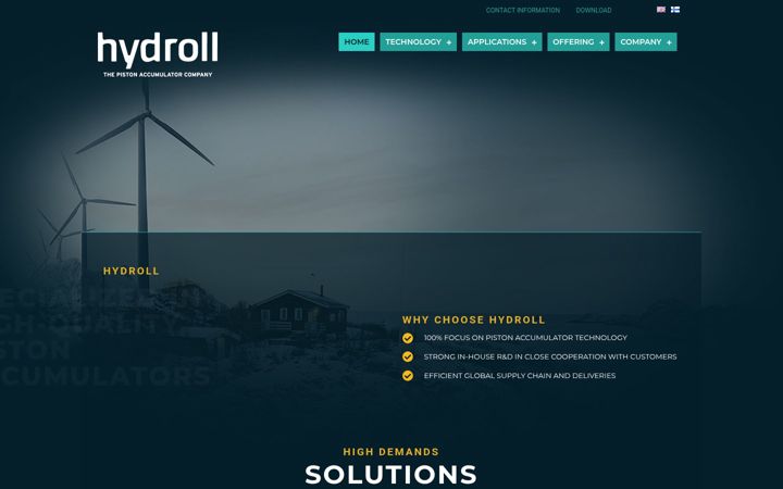 Screenshot of hydroll.com