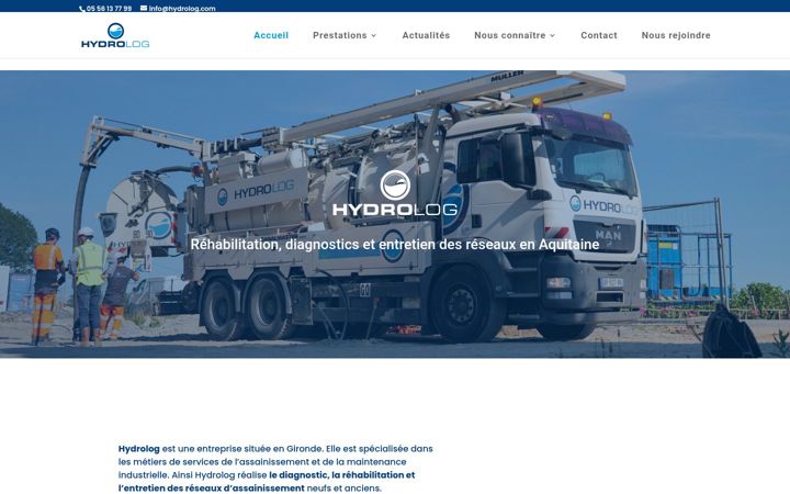 Screenshot of hydrolog.com