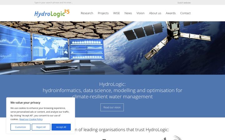 Screenshot of hydrologic.com