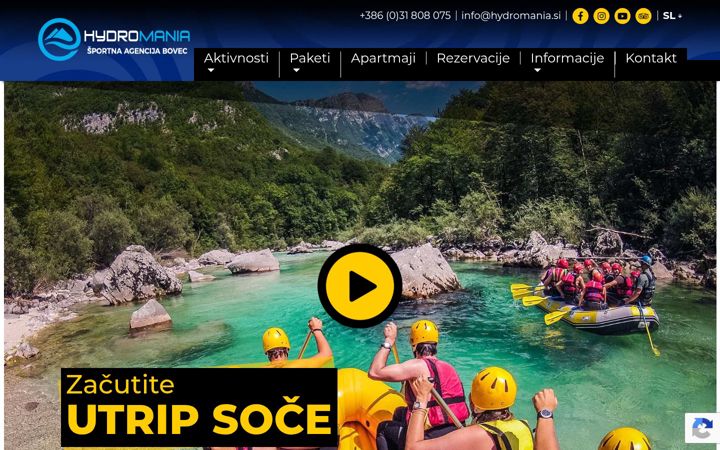 Screenshot von hydromania.si
