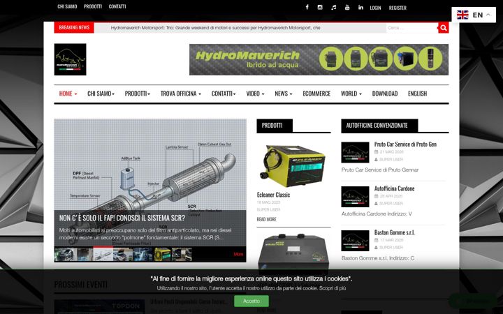Screenshot of hydromaverich.it