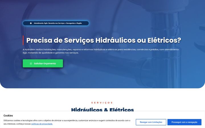 Screenshot of hydronavsc.com