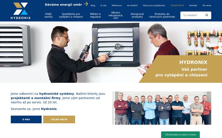 Screenshot of hydronix.cz