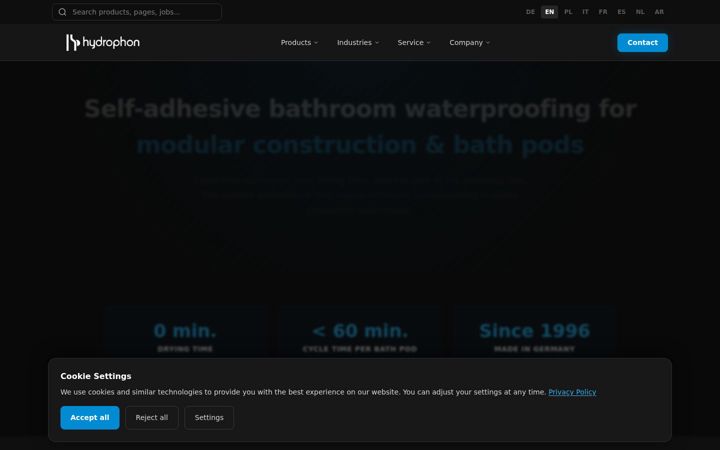 Screenshot of hydrophon.de